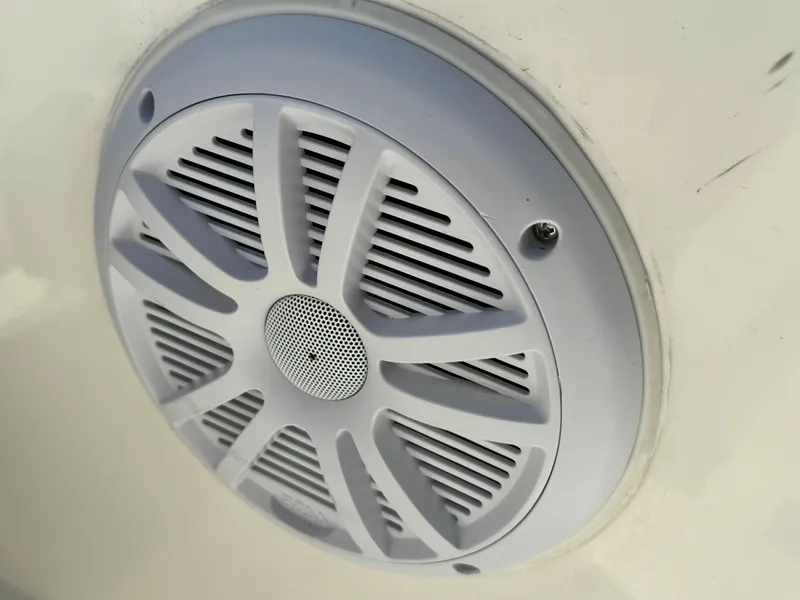 Slide: The Image of Close-up of a speaker on a 2005 Trophy 1952 Walkaround boat. - 28