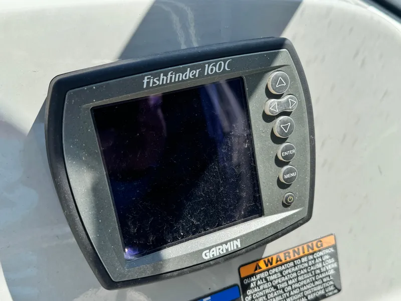 Slide: The Image of Garmin Fishfinder 160C on 2005 Trophy 1952 Walkaround boat. - 30