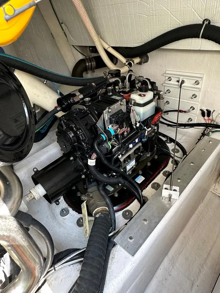 Slide: The Image of Engine compartment of a 2012 Sabre 48 Salon Express yacht. - 41