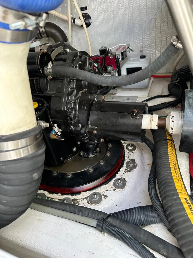 Slide: The Image of Engine compartment of a 2012 Sabre 48 Salon Express yacht. - 44