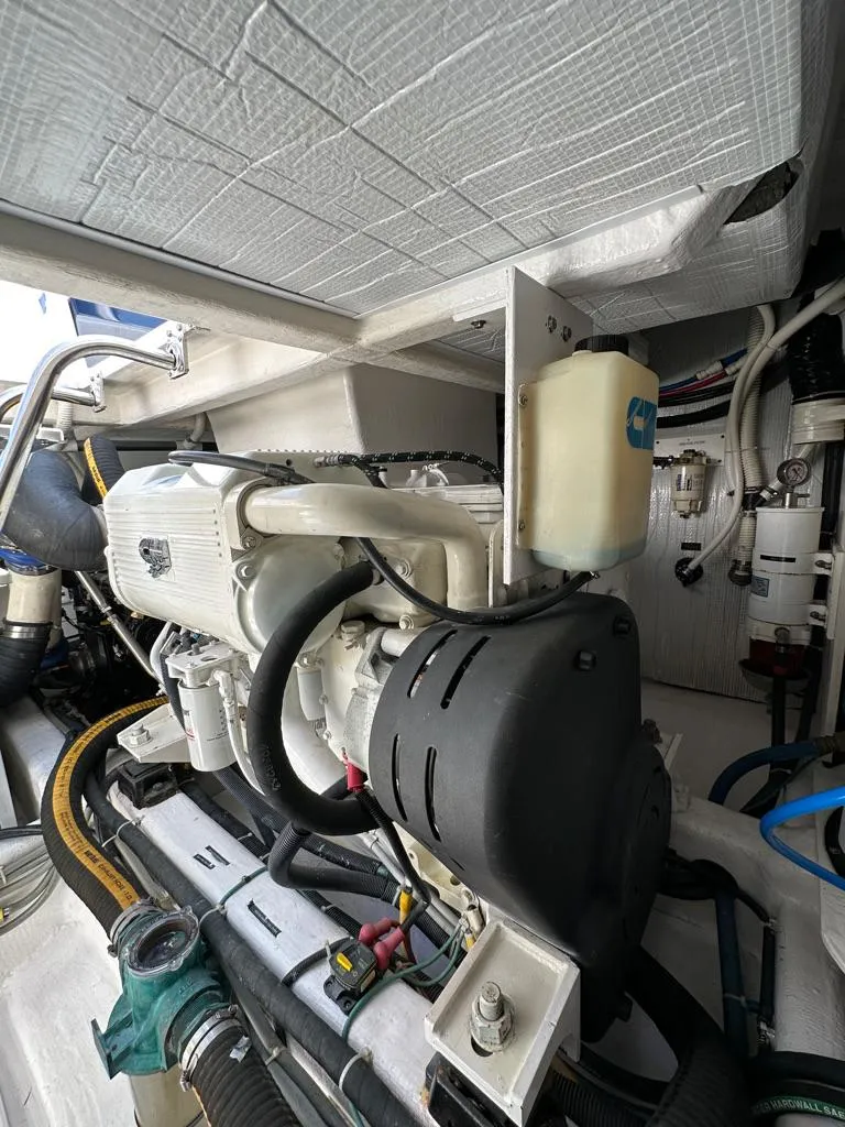 Slide: The Image of Engine compartment of a 2012 Sabre 48 Salon Express yacht. - 45