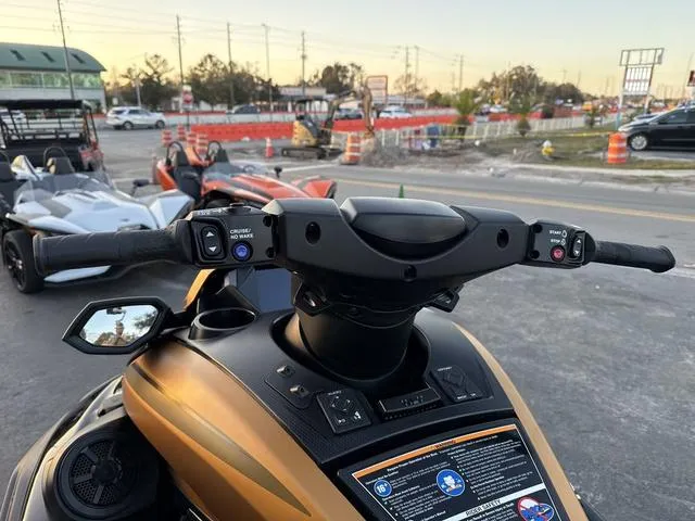 Slide: The Image of 2024 Yamaha Marine Waverunner FX LIMITED SVHO, black and copper, dashboard view. - 13