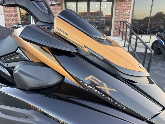 Slide: The Image of 2024 Yamaha Marine Waverunner FX LIMITED SVHO in black and copper. - 3