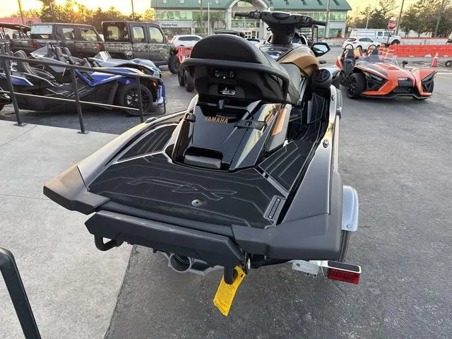 Slide: The Image of 2024 Yamaha Marine Waverunner FX engine compartment, showcasing SVHO engine details. - 9