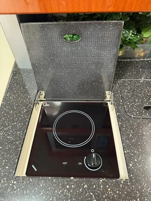 Slide: The Image of Cooktop in 2008 Formula 350 Sun Sport boat. - 27