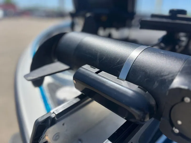 Slide: The Image of 2020 Triton 21 TRXS boat interior with dual seats and dashboard. - 15