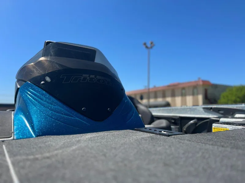 Slide: The Image of 2020 Triton 21 TRXS boat interior with Garmin navigation system. - 43