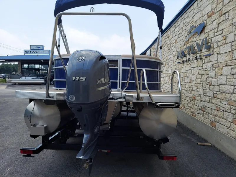 Slide: The Image of 2023 Bennington 22S pontoon boat with Yamaha 115 engine at NXT LVL Marine. - 8