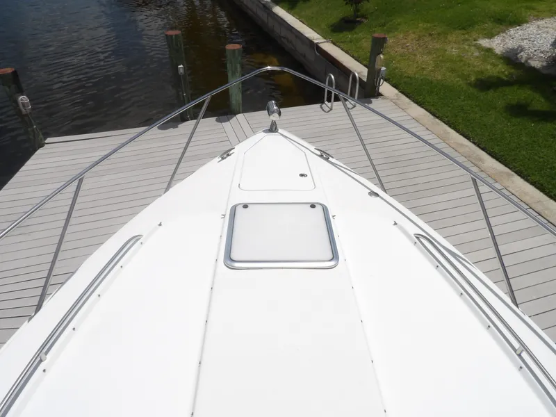 Slide: The Image of 2008 Formula 31 Performance Cruiser bow view at dock. - 14