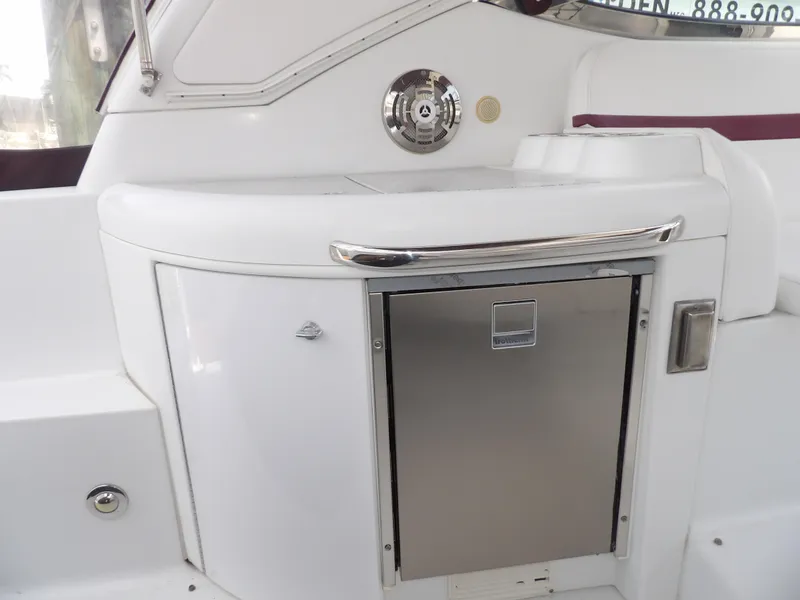 Slide: The Image of 2008 Formula 31 Performance Cruiser interior with stainless steel cabinet. - 26