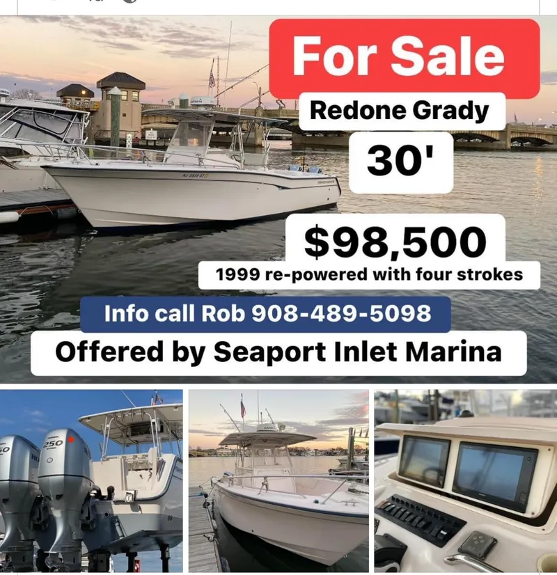 The Image of For sale: 1999 Grady-White 306 Bimini, 30', $98,500, Seaport Inlet Marina. - 1