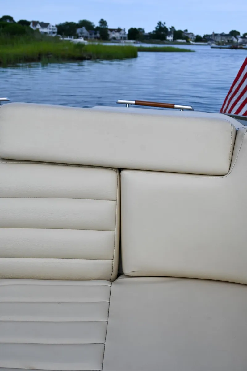 Slide: The Image of 2013 Chris-Craft Launch 32 boat detail showing shore power connection and deck. - 14