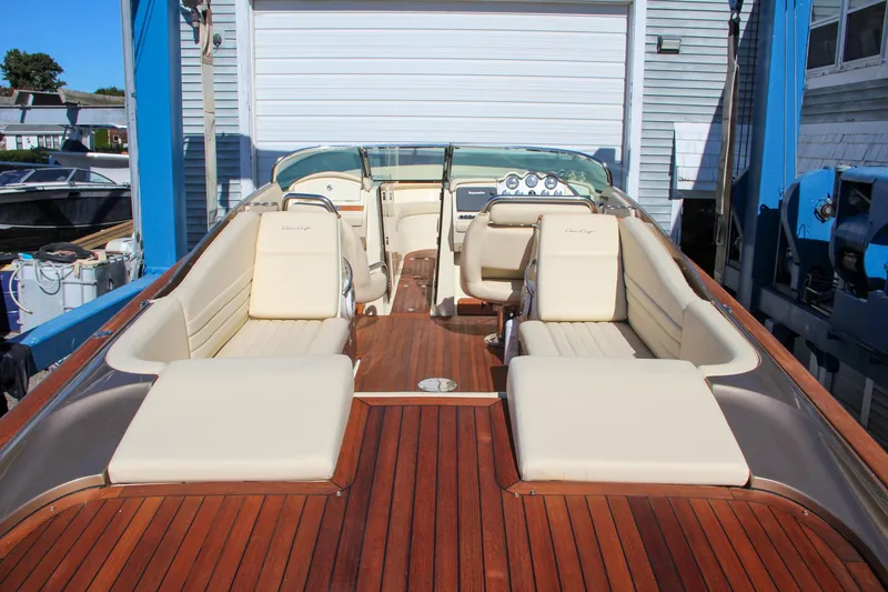 Slide: The Image of 2013 Chris-Craft Launch 32 with elegant teak deck and luxurious seating. - 67