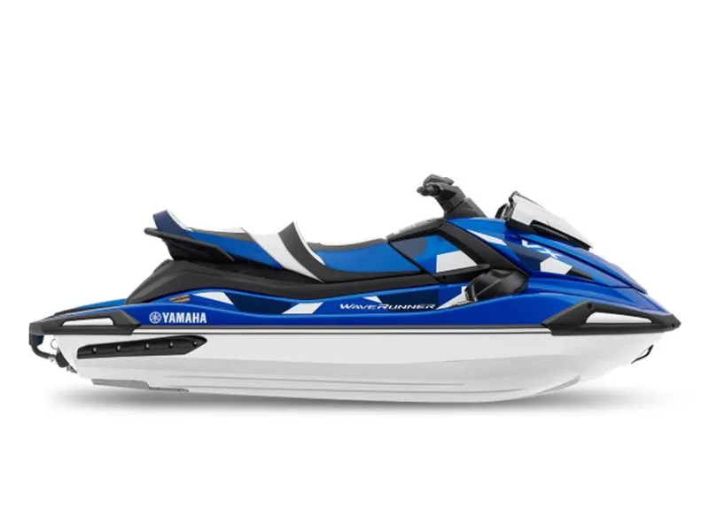 Slide: The Image of 2024 Yamaha WaveRunner VX Cruiser® HO with Audio in blue and white. - 1