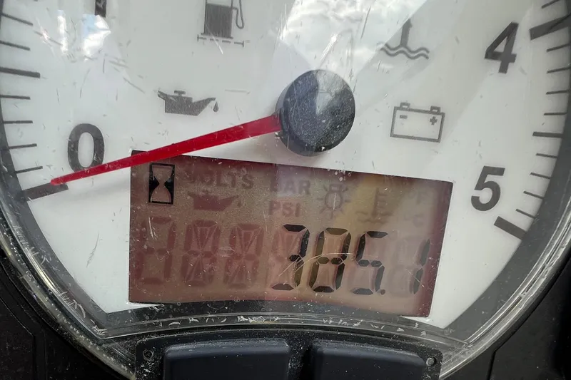 Slide: The Image of Close-up of Beneteau Oceanis 46.1 2020 engine gauge displaying 3851 hours. - 36