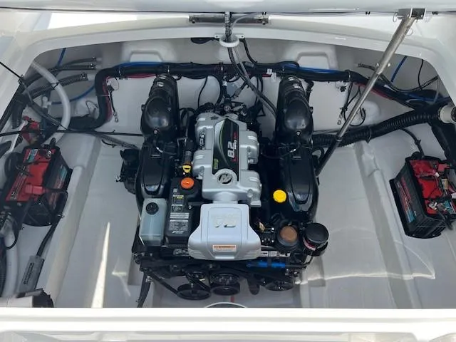 Slide: The Image of 2025 Formula 290 Bowrider engine compartment with 8.2L engine. - 11