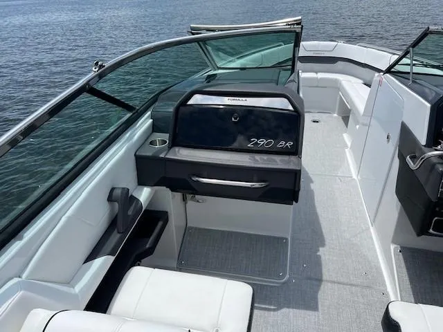 Slide: The Image of 2025 Formula 290 Bowrider interior with sleek design and spacious seating. - 6