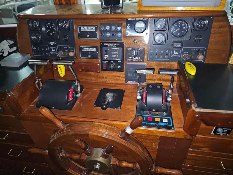 Slide: The Image of Close-up of Seakeeper equipment on a 1999 Florida Bay 42 Coaster boat. - 11