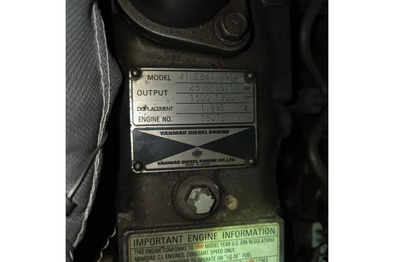 Slide: The Image of Hour meter reading 1839.4 on John Deere equipment panel, Florida Bay Coaster 42, 1999. - 56