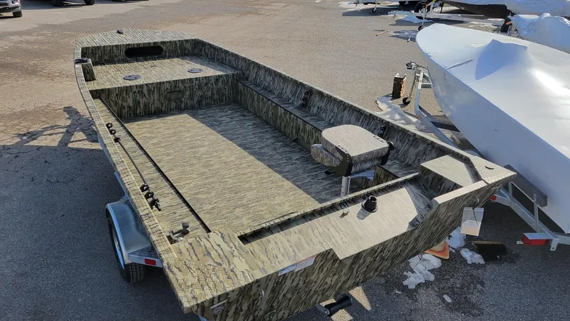 Slide: The Image of 2025 Smoker Craft Sportsman 1866 camo boat with Yamaha 70 hp engine, in stock. - 11