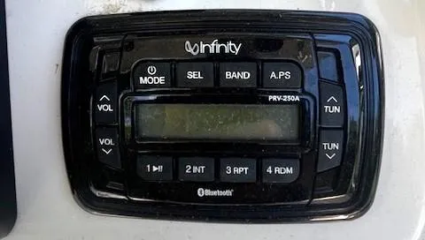 Slide: The Image of Infinity PRV-250A Bluetooth stereo system on 2022 Sea Chaser 22 HFC boat. - 35