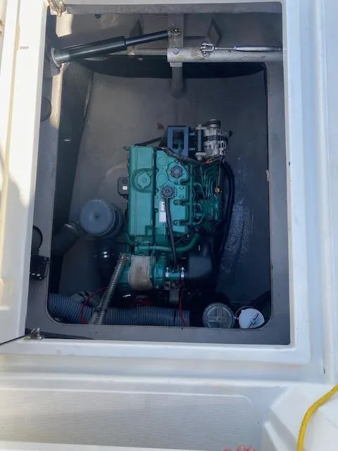 Slide: The Image of Engine compartment of a 2017 Bali 4.0 catamaran. - 18