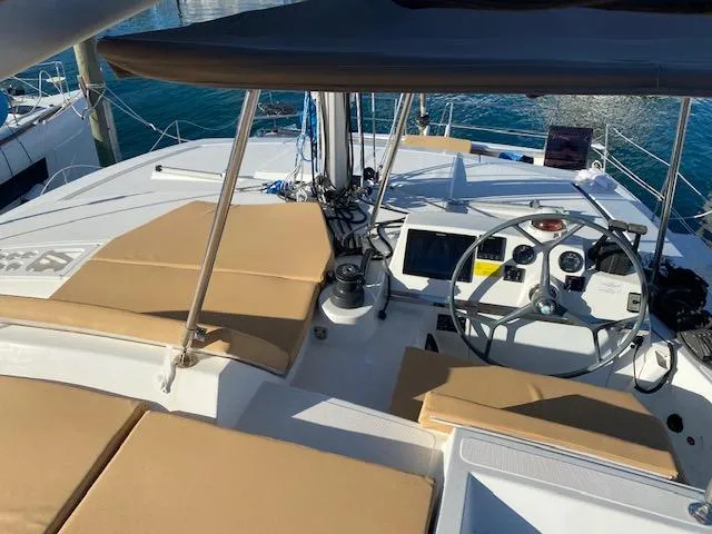 Slide: The Image of Bali 4.0 2017 catamaran with spacious outdoor seating area. - 5