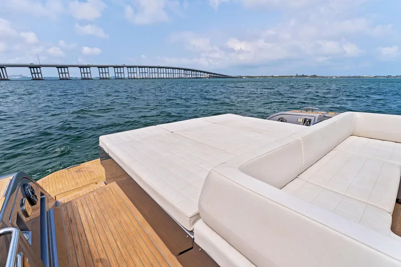 Slide: The Image of Luxury Pardo Yachts 50 (2023) with spacious deck and scenic ocean view. - 31