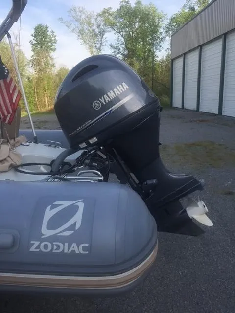 Slide: The Image of 2017 Zodiac Medline 580 with Yamaha outboard motor. - 8