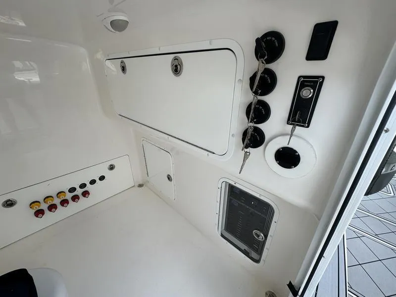 Slide: The Image of Interior control panel of a 2022 Invincible 46' Catamaran. - 29