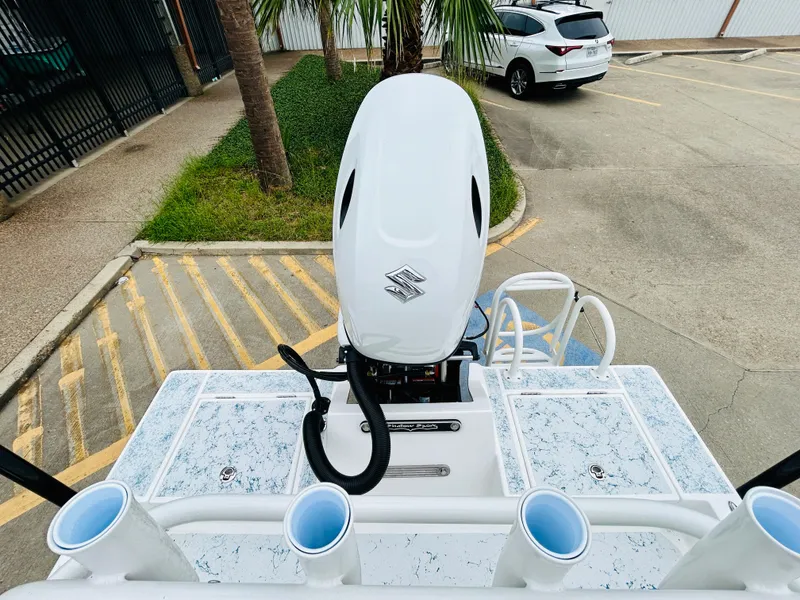 Slide: The Image of 2024 Shallow Sport 18 Sport boat with Suzuki outboard motor. - 6