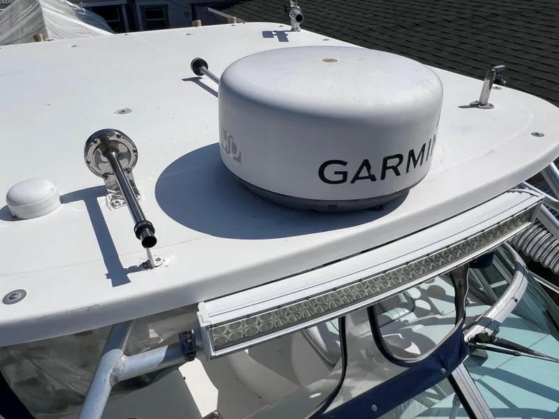 Slide: The Image of 2000 Boston Whaler 28 Conquest with Garmin radar and LED light bar. - 43