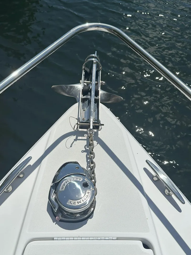 Slide: The Image of Bow of 2004 Formula 330 SS boat with anchor and windlass. - 5