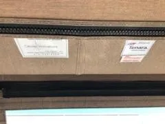 Slide: The Image of 1998 Cruisers Yachts 3075 Rogue interior detail with zippers and labels. - 24