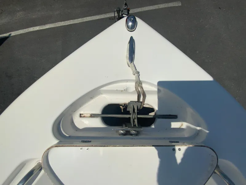 Slide: The Image of 2014 Tidewater 196 CC Adventure boat anchor and bow detail. - 19