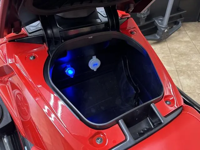 Slide: The Image of 2024 Yamaha WaveRunner VX Limited storage compartment with blue LED light. - 12