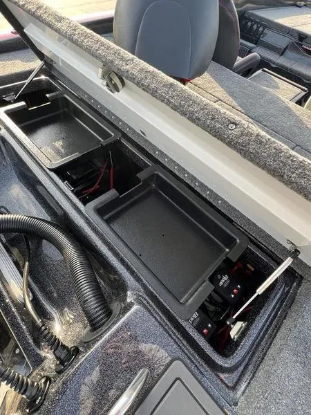 Slide: The Image of 2024 Phoenix 20 XE boat storage compartments and interior view. - 21
