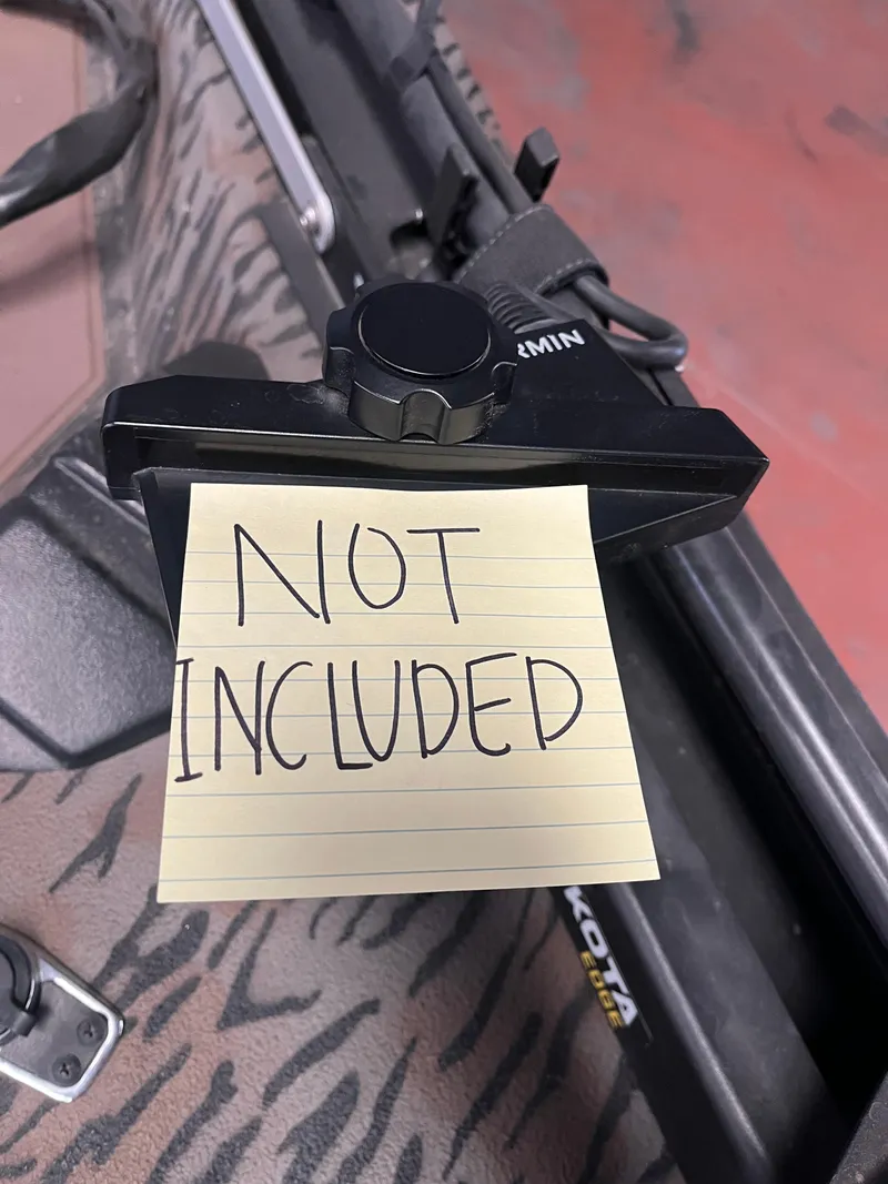 Slide: The Image of 2024 Xpress HyperLift H17 boat with "Not Included" note on accessory. - 99