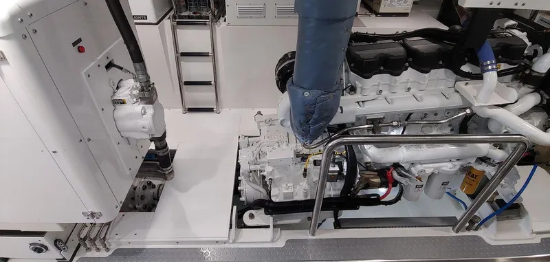 Slide: The Image of Engine room of 2016 Allseas Expedition 92 yacht, showcasing machinery and equipment. - 53