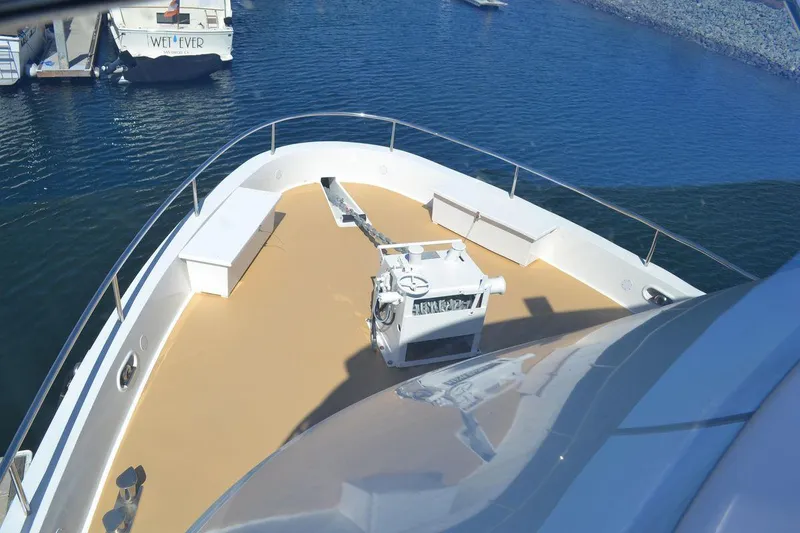 Slide: The Image of Bow deck of 2016 Allseas Expedition 92 yacht with seating and anchor system. - 7
