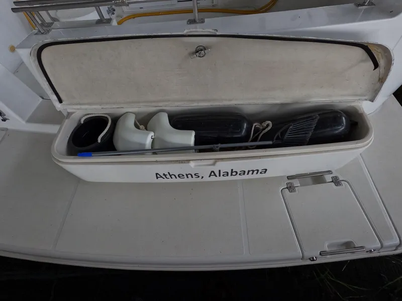 Slide: The Image of Storage compartment on a 2001 Carver 444 Cockpit Motor Yacht, Athens, Alabama. - 14