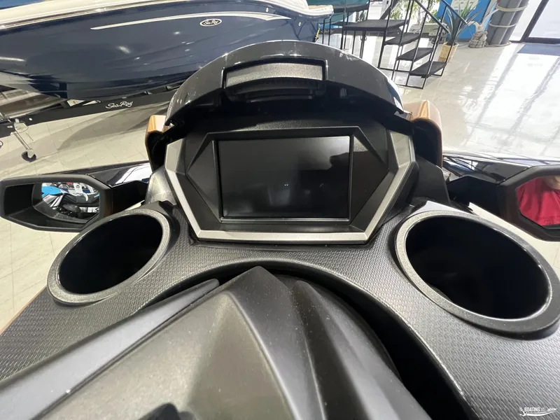 Slide: The Image of 2024 Yamaha WaveRunner FX Limited SVHO dashboard with display and cup holders. - 7