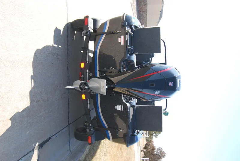 Slide: The Image of 2024 Nitro ZV19 Sport Pro boat on trailer, rear view. - 5