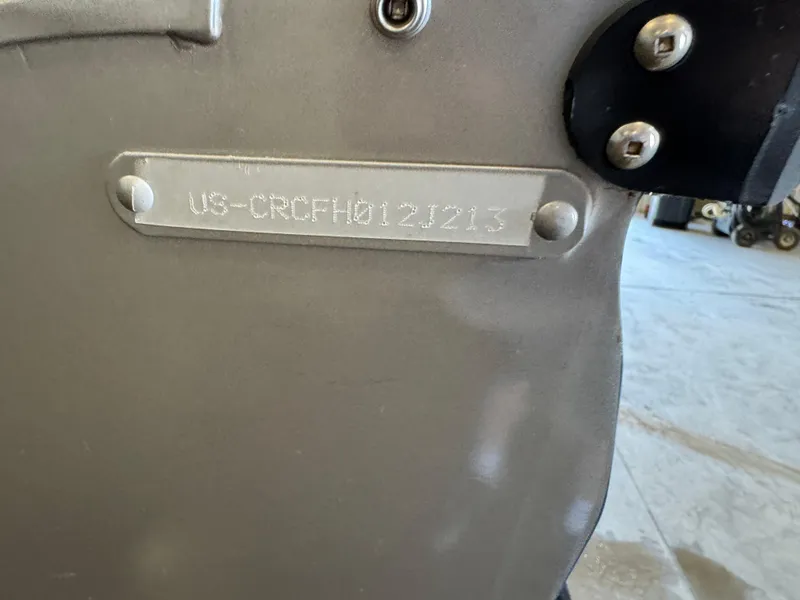 Slide: The Image of 2013 Crestliner 1850 Fish Hawk hull identification number plate. - 6