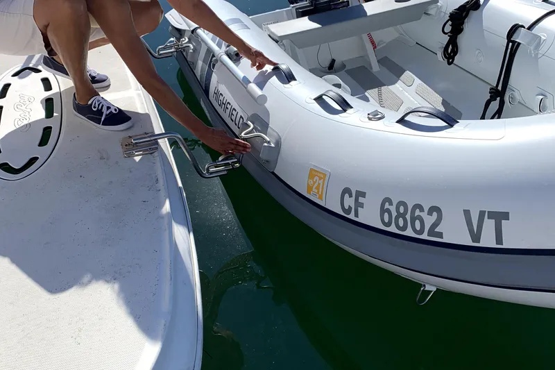Slide: The Image of Optional dinghy/motor may be available. - 13