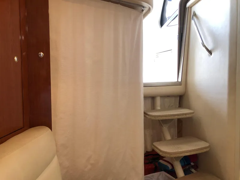 Slide: The Image of Aft lounge area sleeper privacy curtain. - 39