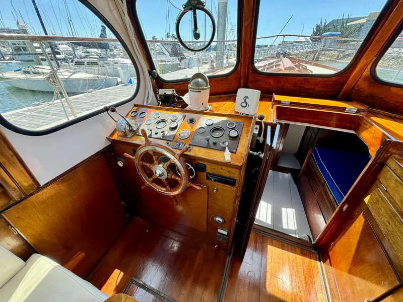 Slide: The Image of Sabi Star travel log with international flags and destinations, Rampart 48, 1966. - 7