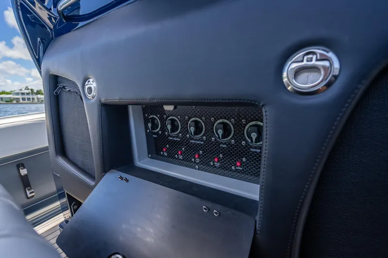 Slide: The Image of 2024 Nor-Tech 400 Supersport control panel with sleek design and modern features. - 23