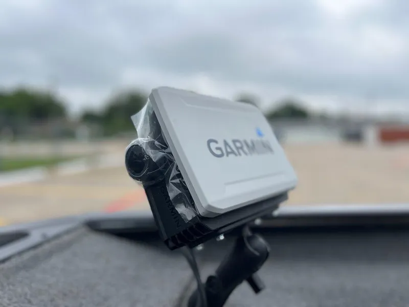 Slide: The Image of Garmin fishfinder on 2018 Tracker Pro Team 190 boat. - 22