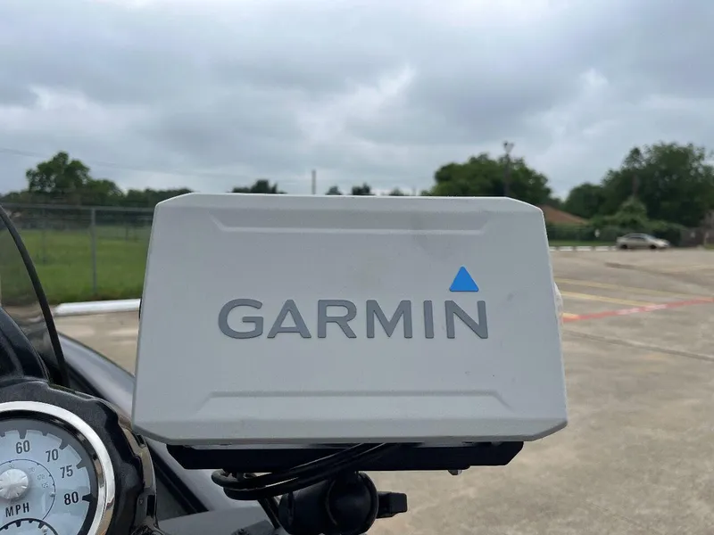 Slide: The Image of Garmin GPS on 2018 Tracker Pro Team 190 boat dashboard. - 33